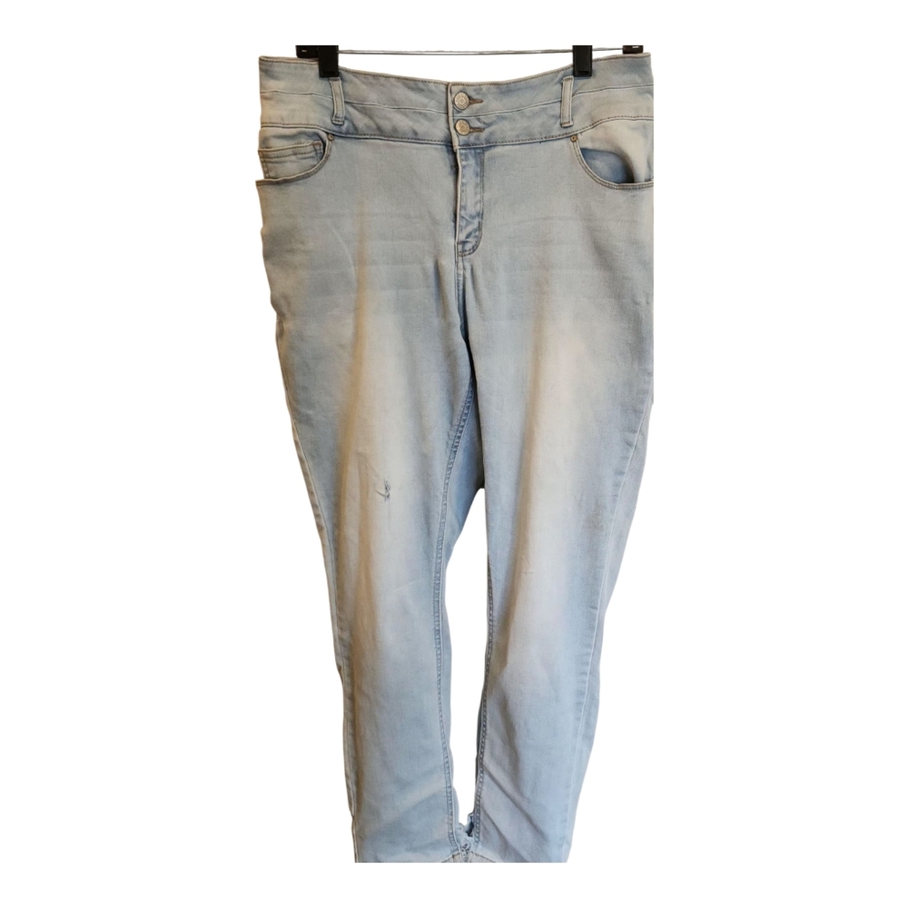 Wax Jean Blue Straight Leg Jeans Size 20